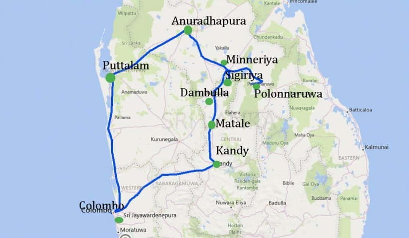 Sri Lanka Private 3-Day Cultural Tour, 5 UNESCO Sites - Day one: Anuradhapura, Mihintale, Aukana, and the road to Sigiriya